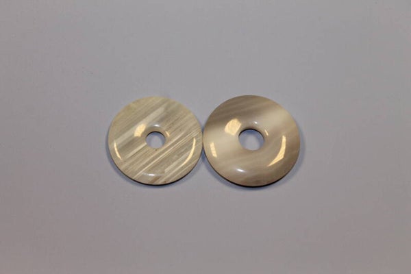 Donut hanger agaat gestreept 30 mm (binnenmaat 1 mm)