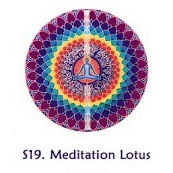 Raamsticker Meditatie Lotus 10,5 cm