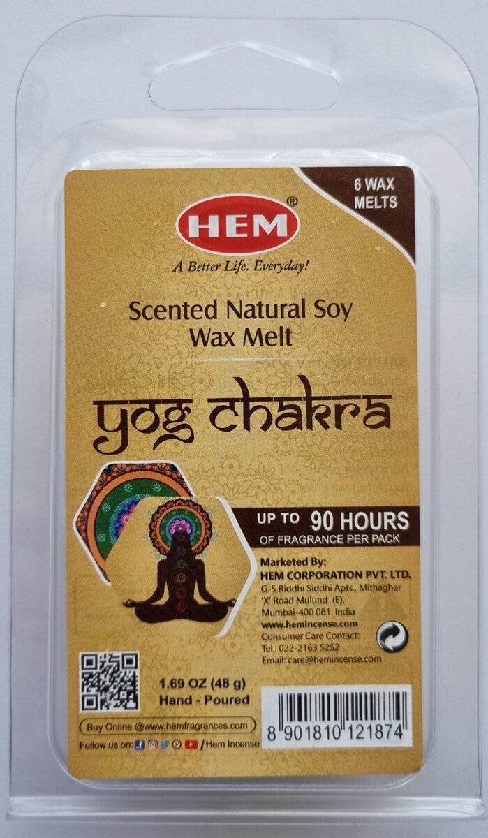Hem Yog Chakra Bloom smeltkaarsjes Soy Wax