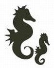 Encaustic Stempel zeepaardje nr.12