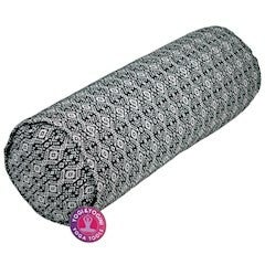 Bolster zwart wit rond 60x16 cm