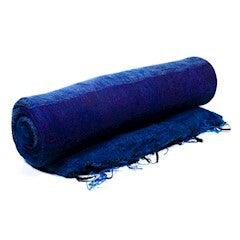 Meditatie omslagdoek XL blauw/violet 115x245 cm