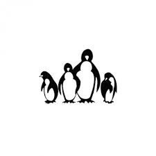 Encaustic Stempel Pinguins nr.11