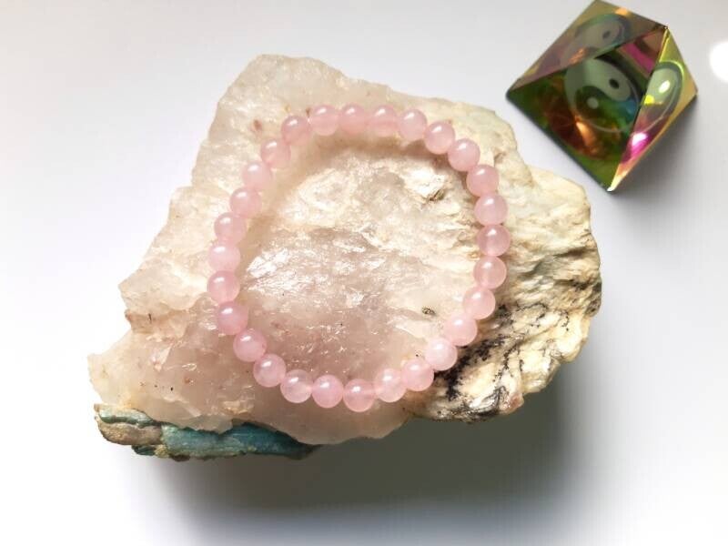 Armband Rozenkwarts 8 mm