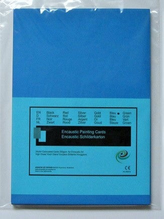 Encaustic gekleurd papier blauw A4 of A 5 per 6 stuks
