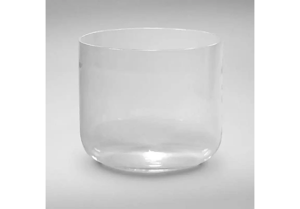Kristallen klankschaal helder C-toon 17 cm