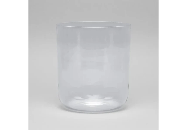 Kristallen klankschaal helder F-toon 432hz + tas 18cm