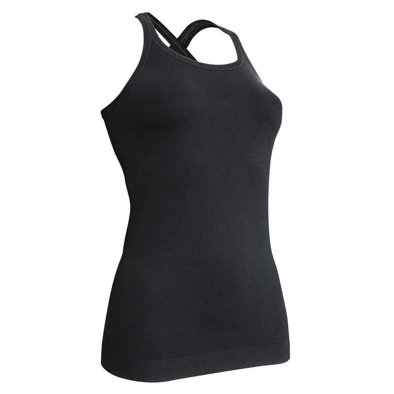 Kidneykaren yoga singlet zwart L
