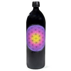 Drinkfles Miron violet met Bloem des Levens violet