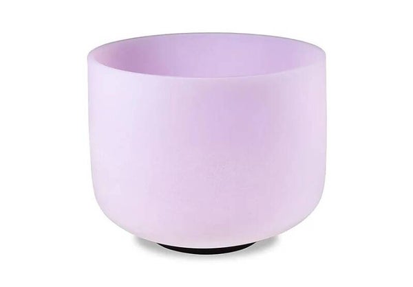 Kristallen klankschaal roze C-toon 432 Hz 20cm