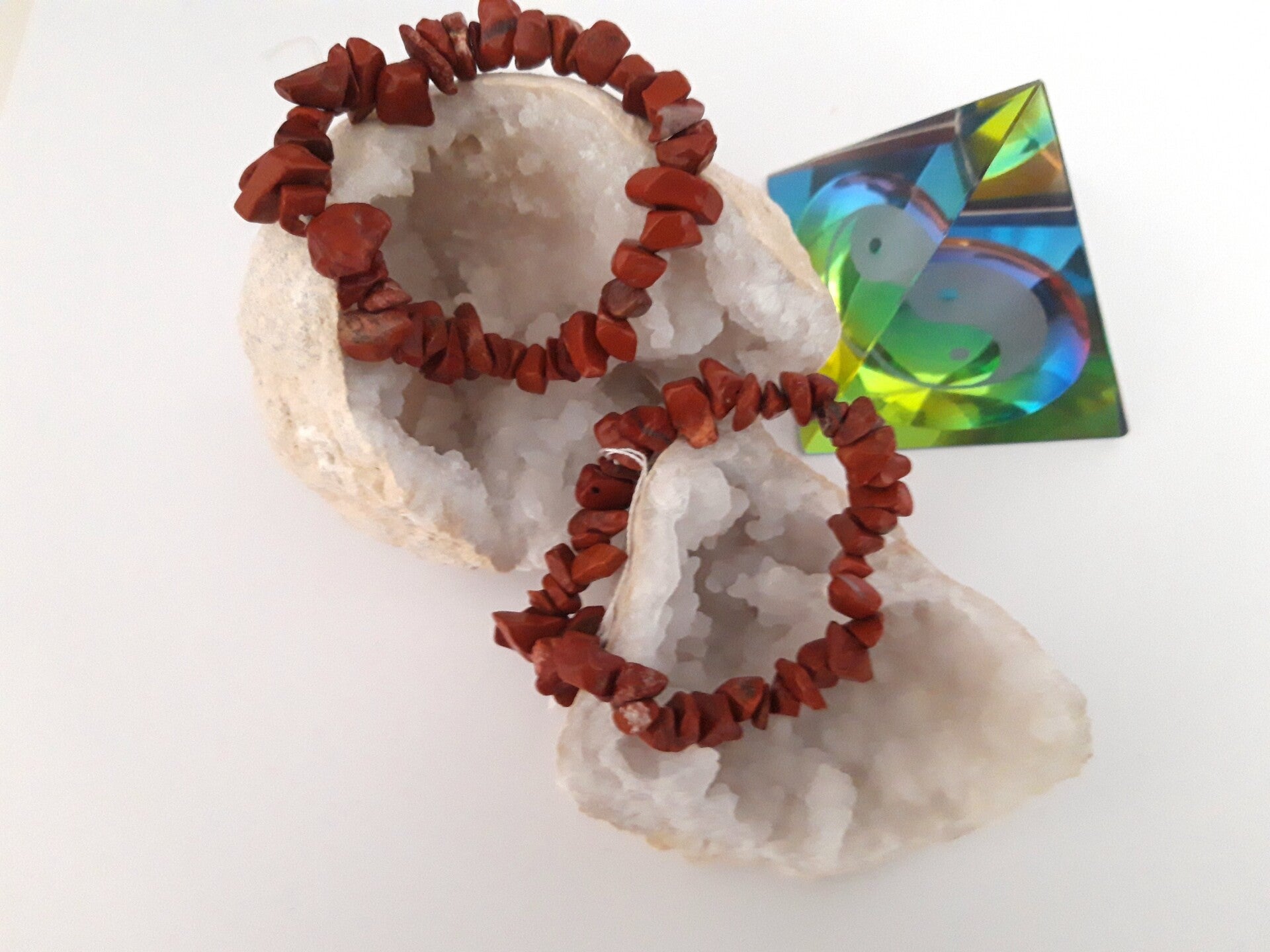 Elastisch split armband japis rood