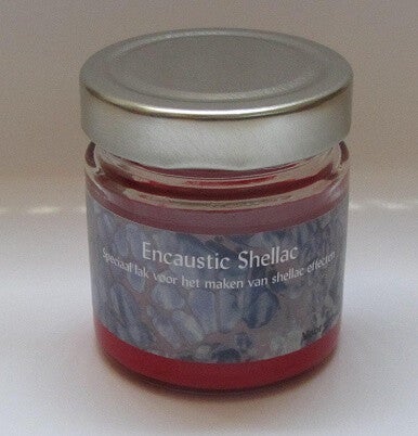 Encaustic Shellac Rood 100 gr.