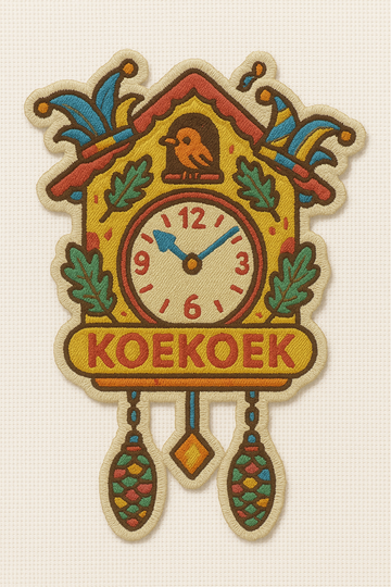Embleem koekoek Prè order nu komt 1 November binnen!!