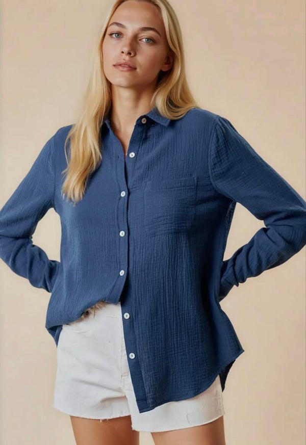 Textured Cotton Shirt