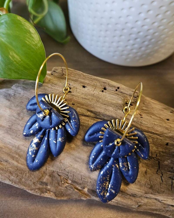 Créoles AZUL dorées