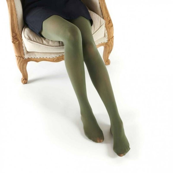 Collant uni kaki 50 deniers