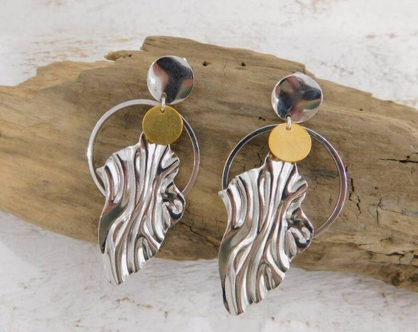 Boucles d'oreilles ROMY - argentées