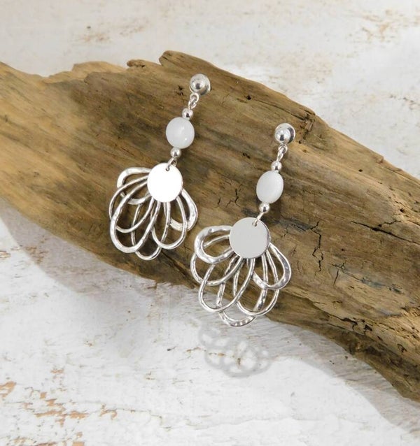 Boucles d'oreilles JUNE - argentées