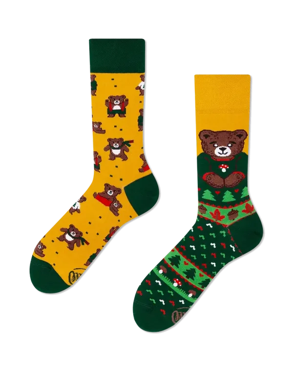 Chaussettes dépareillées - Autumn Teddy