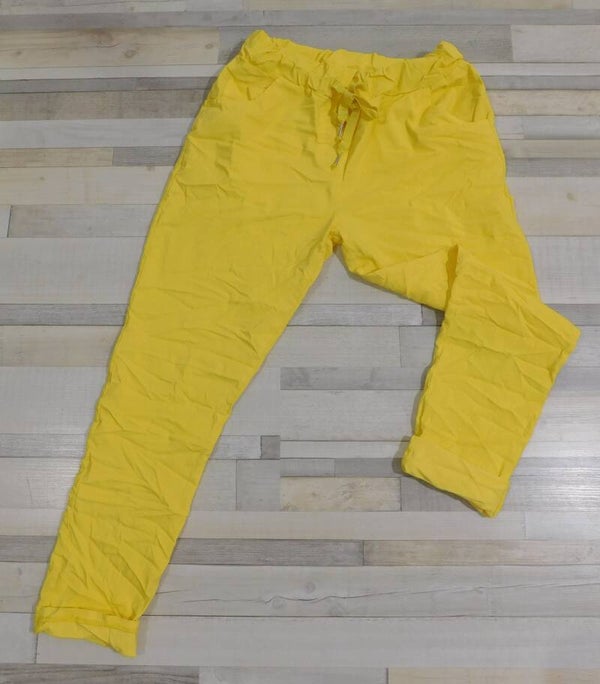 Pantalon étoile arrière - jaune