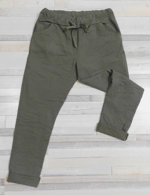 Pantalon étoile arrière - kaki