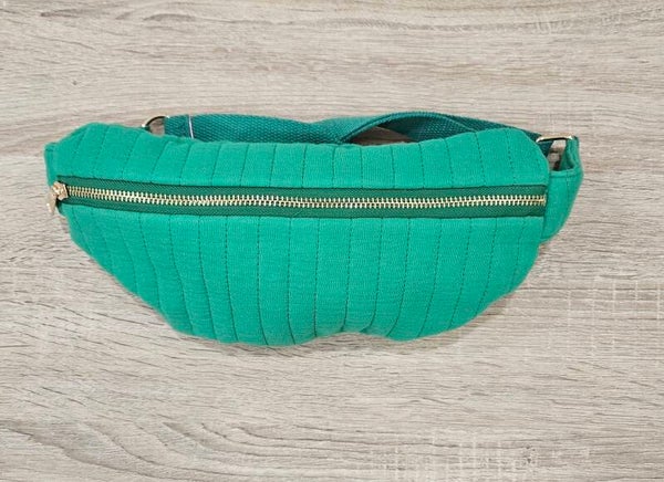 Sac banane coton - vert menthe