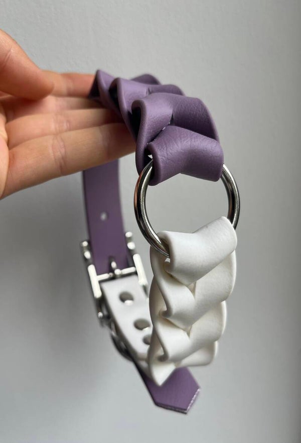 ID halsband gevlochten, maat M
