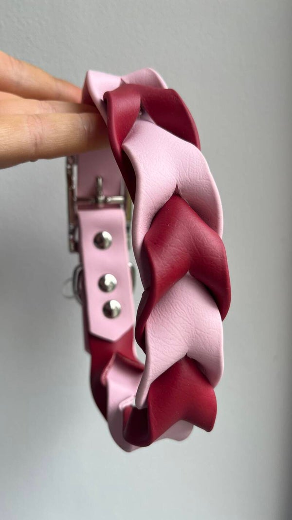 Gevlochten halsband, maat M