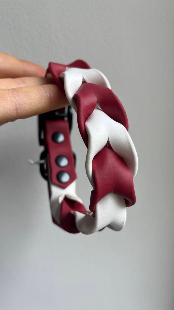 Gevlochten halsband, maat XS