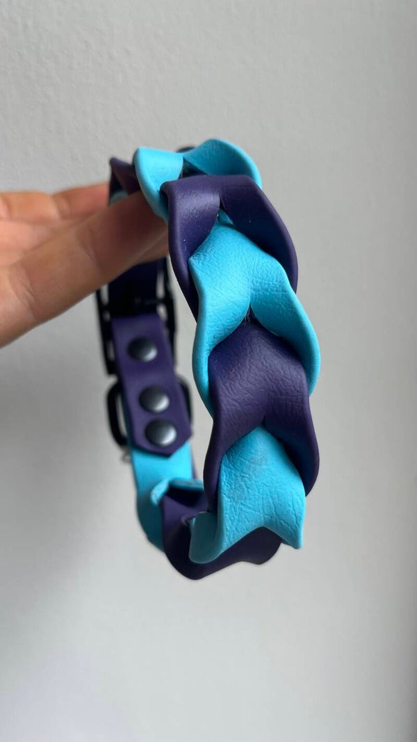Gevlochten halsband, maat XS