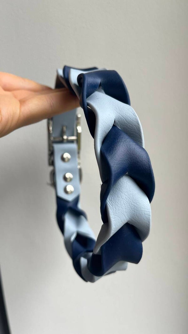 Gevlochten halsband, maat L