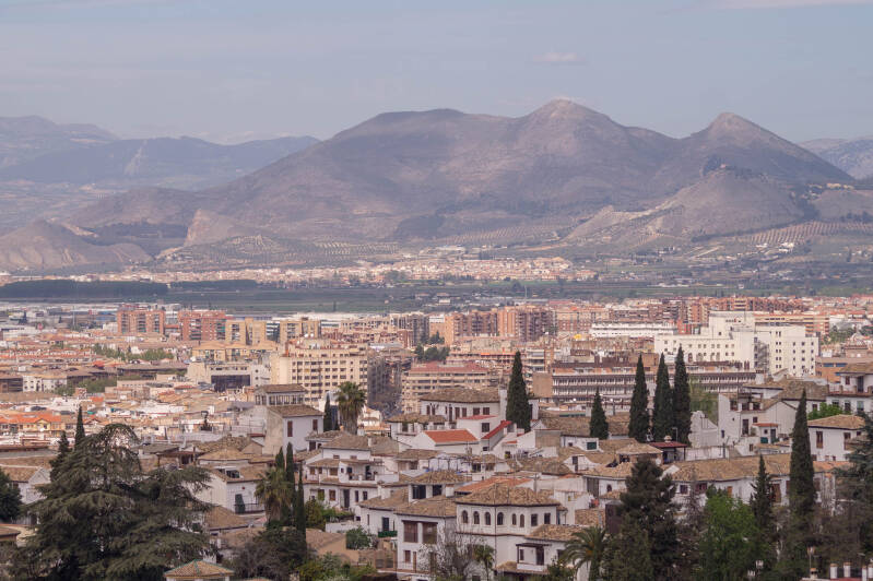 Uitzicht omgeving Alhambra