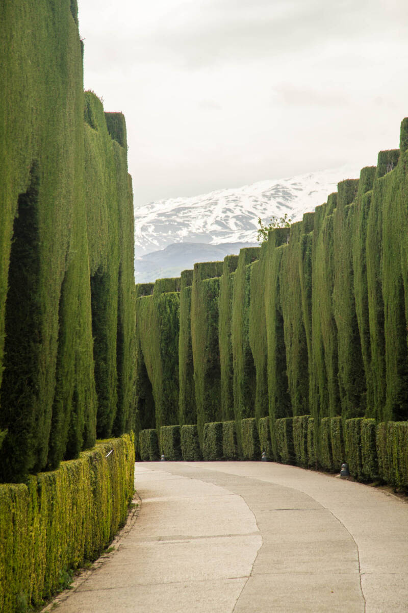 Toegangsweg naar Alhambra