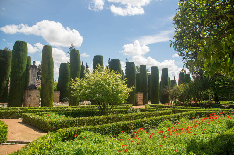 Tuin bij Alcazar de los Reyes