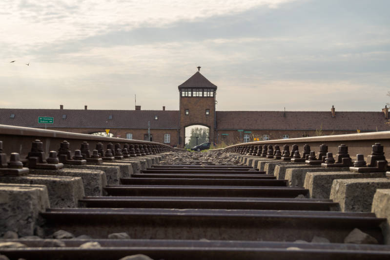 Spoorlijn naar Auschwitz-Birkenau