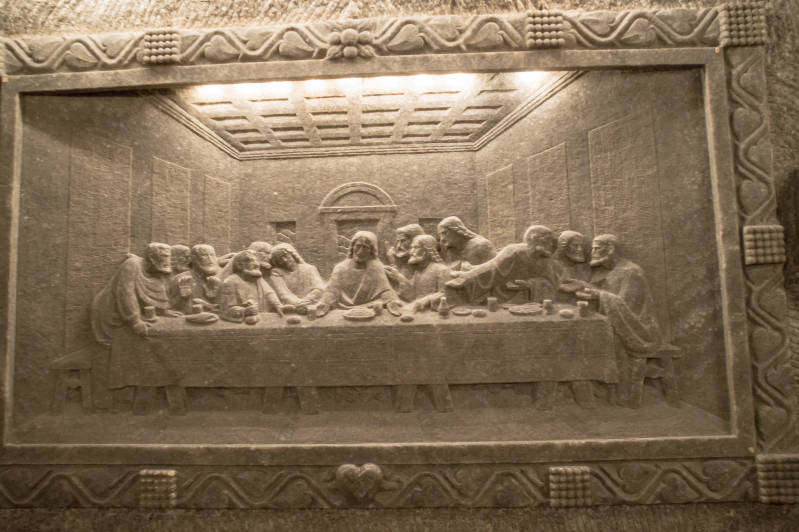 Laatste avondmaal, uit zout gemaakt