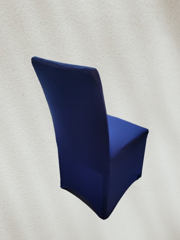 Housse de chaise bleu roi