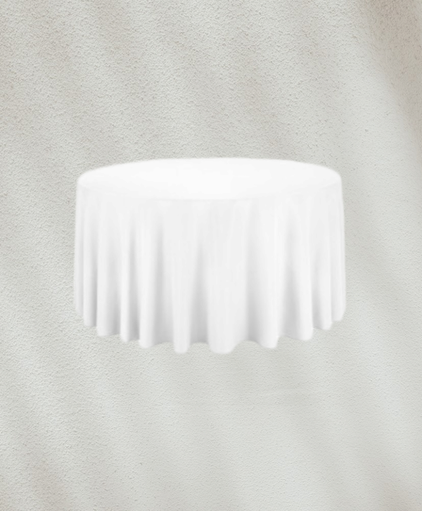 Nappe ronde blanche 180cm