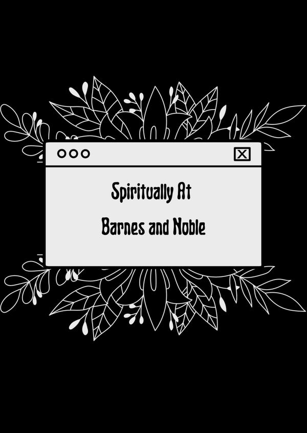 Spiritually At A Bookstore Message Background