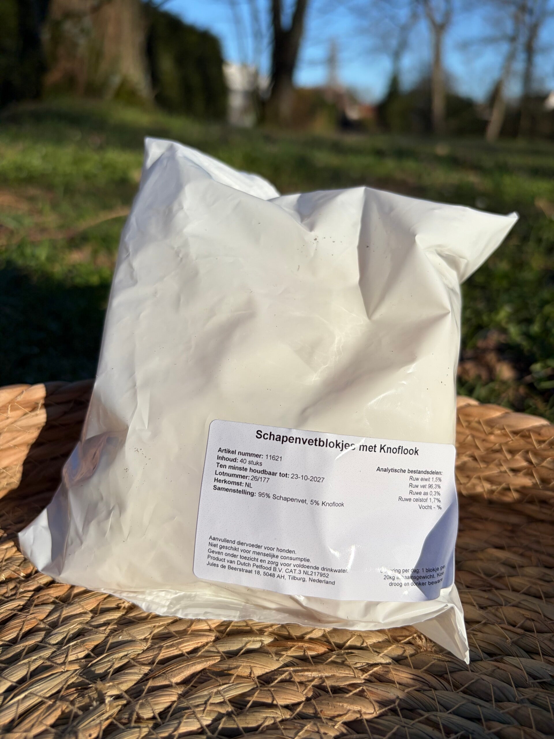 Schapenvet Blokjes met Knoflook – natuurlijke boost