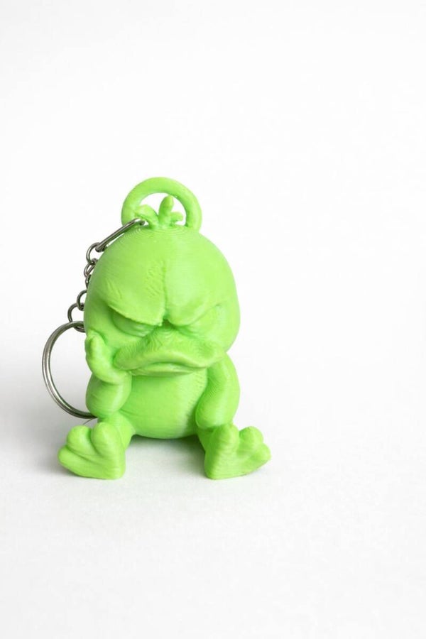grumpy duck keychain