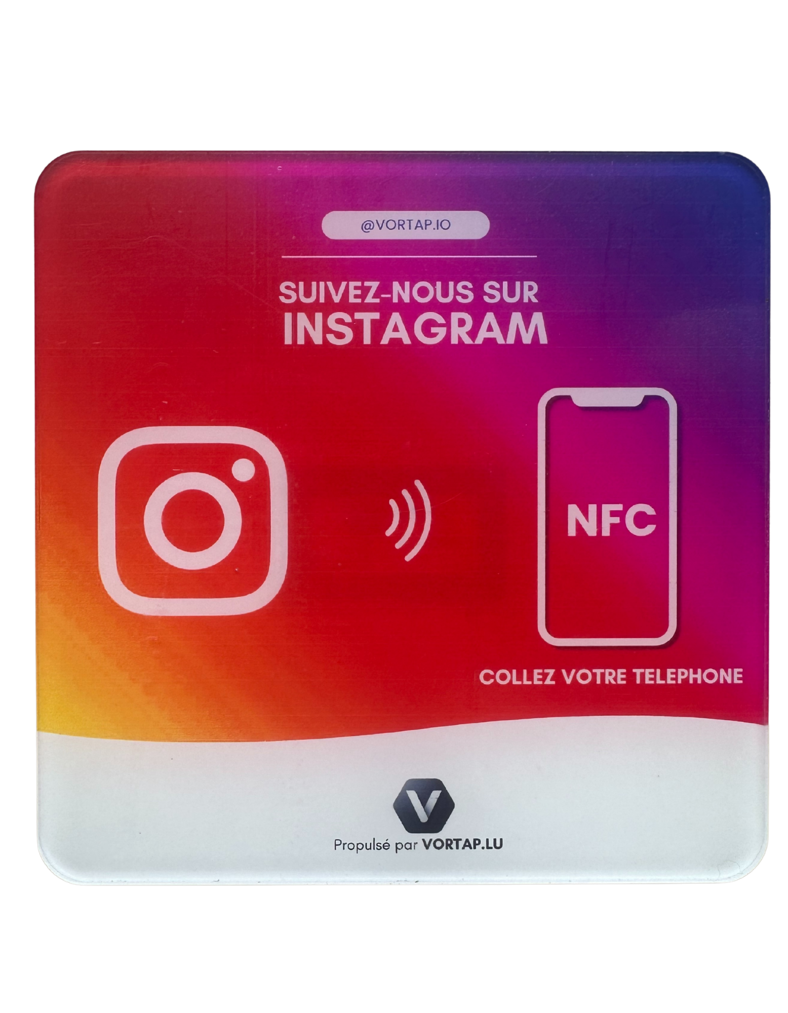 Plaque NFC Instagram