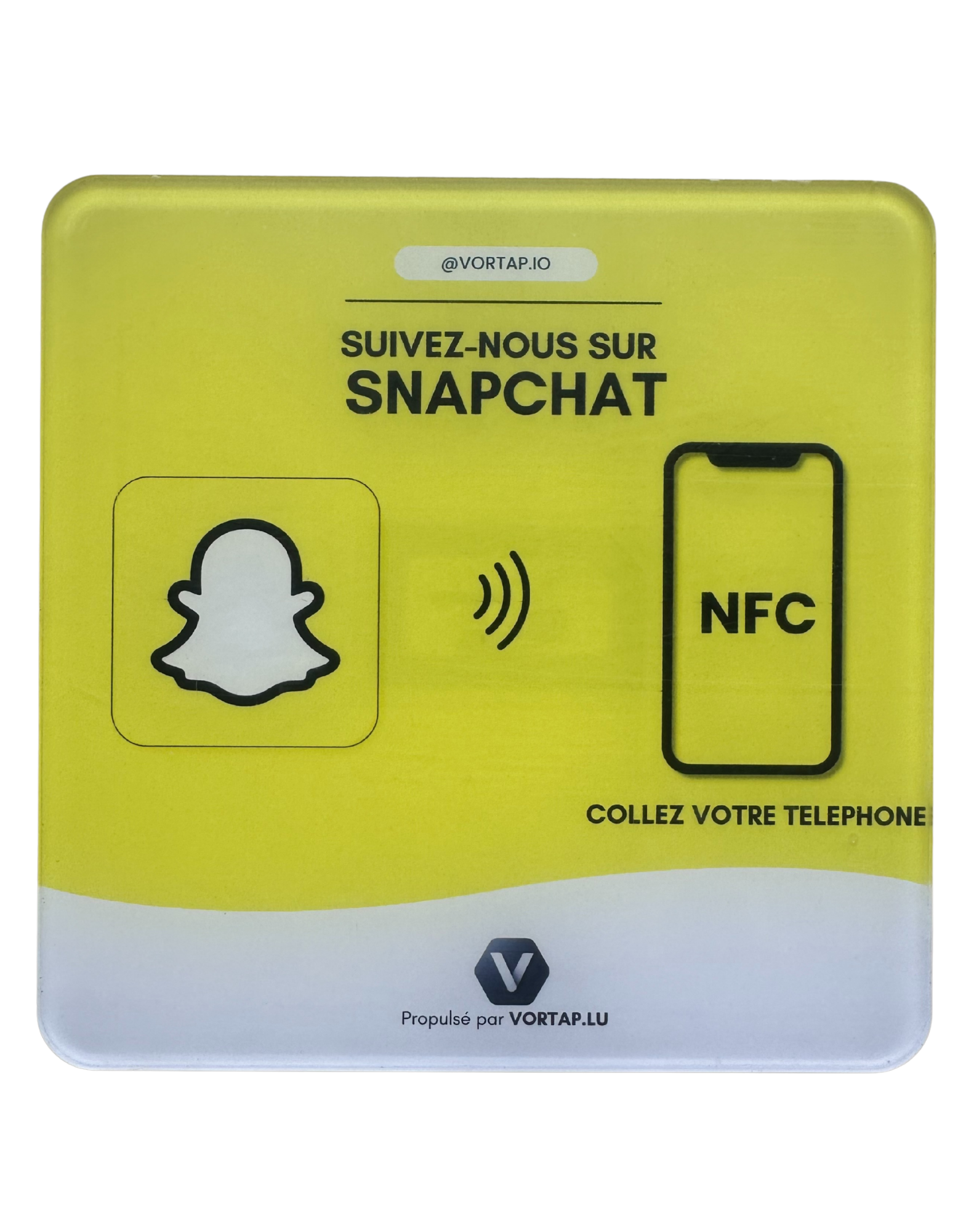 Plaque NFC Snapchat