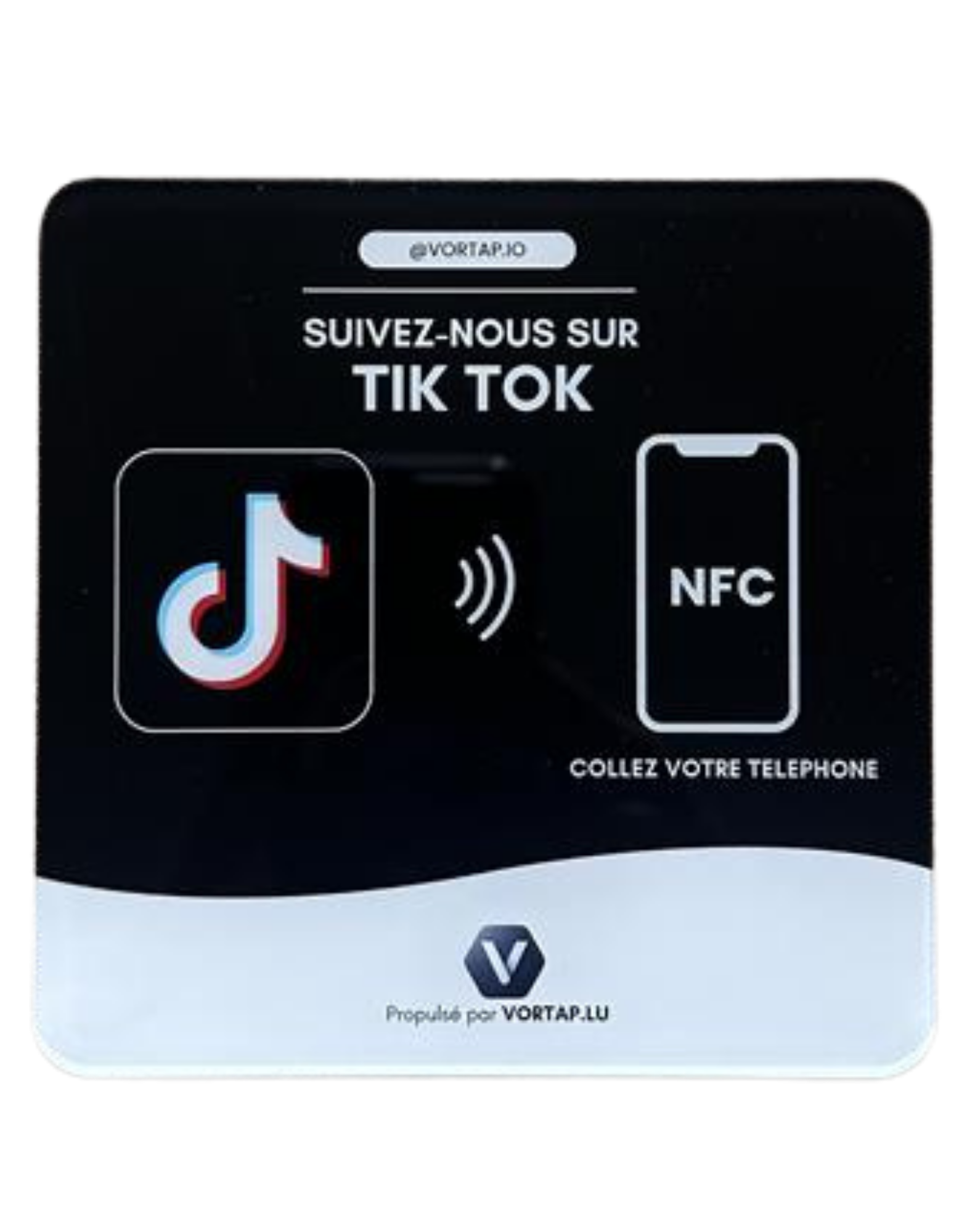 Plaque NFC TikTok