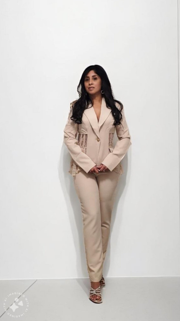 BIEGE BLAZER/PANTS-DLV00040