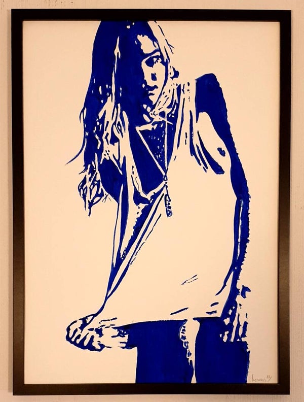 summer feeling op papier met lijst