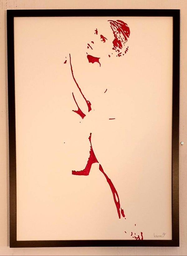 In the mood op papier met lijst