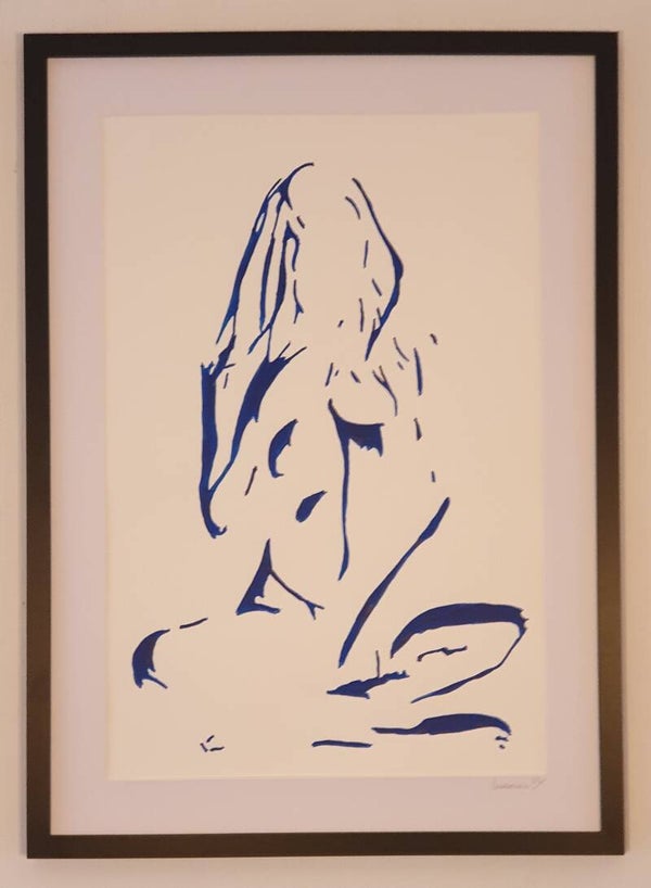 Thinker 2 op papier met lijst