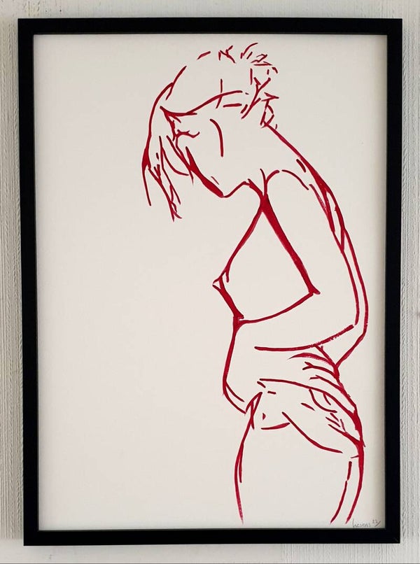 In the mood 2 op papier met lijst