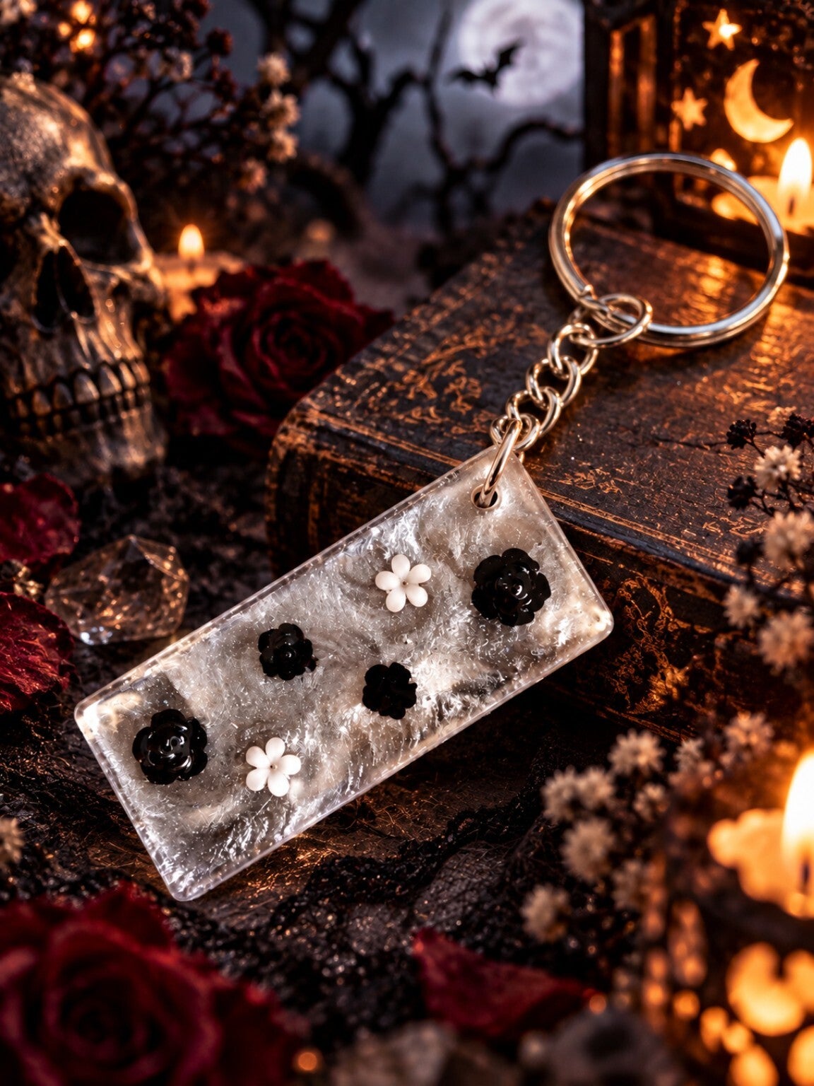 Le porte clés des roses